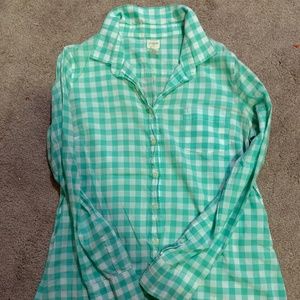 J Crew Button Down in Gingham